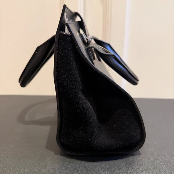 Jimmy Choo Riley Small Black Leather Suede Crossbody Purse COA incl. - Picture 3 of 16